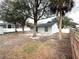 Spacious backyard with mature trees and a shed at 6320 Cedar St Ne, St Petersburg, FL 33702