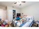 Bedroom with a double bed and ample closet space at 2101 Sunset Point Rd # 2304, Clearwater, FL 33765