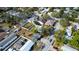 Aerial view of neighborhood, showing home's location and nearby properties at 510 S Disston Ave, Tarpon Springs, FL 34689