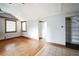 Simple bedroom with hardwood floors and built-in shelving at 2216 52Nd N Ave, St Petersburg, FL 33714