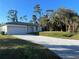 Modern home with a two-car garage and a spacious front yard at 1401 Newton St, Port Charlotte, FL 33952