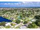 Aerial view of property and surrounding neighborhood at 2917 Palm Dr, Punta Gorda, FL 33950