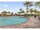 Resort-style pool with palm trees and lounge chairs at 6317 Milestone Loop, Palmetto, FL 34221