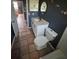 Bathroom with toilet, sink, and dark-colored walls at 7027 Hawkins Rd, Sarasota, FL 34241