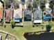 Aerial view of houses and neighborhood at 10922 Subtle Trail Dr, Riverview, FL 33579