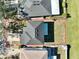 Aerial view of a house and backyard at 10922 Subtle Trail Dr, Riverview, FL 33579