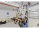 Well-equipped workshop with pegboard and plenty of storage at 7092 Baypine Ln, Englewood, FL 34224
