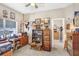 Charming office, featuring vintage decor and built-in shelving at 6650 100Th N Way # 25C, St Petersburg, FL 33708