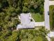 Aerial view of the house and property at 4126 Cobbler Ln, North Port, FL 34286