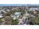 Aerial view showcasing townhouses and surrounding neighborhood at 2607 W Cleveland St # B, Tampa, FL 33609