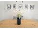 Light-filled dining room features a wood table and black vase at 2607 W Cleveland St # B, Tampa, FL 33609