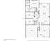 One story floor plan, 3 bedrooms, 2 bathrooms, living room, kitchen, dining room at 30350 Grymes Dr, Wesley Chapel, FL 33545