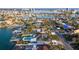 Bird's-eye view of the house and its waterfront location at 8017 13Th S Ave, St Petersburg, FL 33707