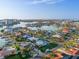 Aerial view of house nestled in a waterfront neighborhood at 8017 13Th S Ave, St Petersburg, FL 33707