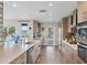 Modern kitchen with stainless steel appliances and breakfast bar at 8017 13Th S Ave, St Petersburg, FL 33707