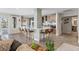 Open concept kitchen boasts a large island with seating and modern cabinetry at 8017 13Th S Ave, St Petersburg, FL 33707
