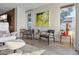 Relaxing living room with comfortable seating and modern art at 8017 13Th S Ave, St Petersburg, FL 33707