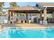 Inviting pool with outdoor kitchen and covered patio at 8017 13Th S Ave, St Petersburg, FL 33707