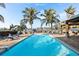 Inviting pool with patio and water view at 8017 13Th S Ave, St Petersburg, FL 33707
