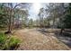 Large, treed backyard with plenty of room to roam and outdoor storage at 12175 Phoenix Ave, Weeki Wachee, FL 34614