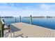 Picturesque dock with seating overlooking the tranquil bay, providing a serene space to enjoy the waterfront at 6354 Cocoa Ln, Apollo Beach, FL 33572