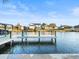 This dock has multiple pilings with boat and waterfront access at 818 Golf Island Dr, Apollo Beach, FL 33572