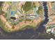 An aerial view of the property showing its proximity to a waterfront and community amenities at 1813 Mariner Dr # 152, Tarpon Springs, FL 34689