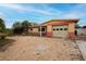 Single story home featuring a one-car garage and gravel landscaping at 2817 Miriam S St, Gulfport, FL 33711