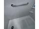 Close up of shower with grab bar for safety and convenience at 12300 Vonn Rd # 7203, Largo, FL 33774