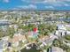 This aerial view shows the location in proximity to waterfront access and amenities at 4522 Marine Pkwy, New Port Richey, FL 34652