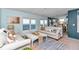 Comfortable living room with water views, plush sofas, and a stylish rug creates a warm and inviting atmosphere at 6417 Driftwood Dr, Hudson, FL 34667