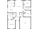 Detailed floor plan showcasing the layout of the home, including the kitchen, bedrooms, and living areas at 4903 Rambling Rose Pl, Tampa, FL 33624