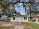 Charming home exterior with brick pathway and mature trees providing shade and curb appeal at 2117 W Paris St, Tampa, FL 33604