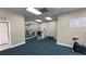 View of the gym featuring modern equipment and posted instructions on the wall at 2856 Somerset Park Dr # 102, Tampa, FL 33613