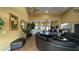 Community lobby with tile floors, high ceilings, columns and a seating area at 2856 Somerset Park Dr # 102, Tampa, FL 33613