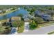 Aerial view of house and neighborhood, highlighting the quiet street location at 221 111 E St, Bradenton, FL 34212