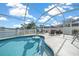 Relaxing pool area with covered patio at 221 111 E St, Bradenton, FL 34212