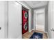Convenient laundry closet with stackable washer and dryer at 920 N Osceola Ave # 604, Clearwater, FL 33755
