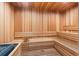 Relaxing wooden sauna with benches at 920 N Osceola Ave # 604, Clearwater, FL 33755