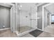 Spacious walk-in shower with glass enclosure and modern fixtures at 920 N Osceola Ave # 604, Clearwater, FL 33755