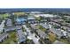 Aerial view of townhomes community near school and lake at 6266 Triple Tail Ct # 103, Lakewood Ranch, FL 34202