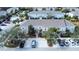 Aerial view of townhome with parking and landscaping at 6266 Triple Tail Ct # 103, Lakewood Ranch, FL 34202