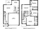 Detailed floor plan showcasing the layout of the home's two floors at 30886 Wild Juniper Ct, Brooksville, FL 34602