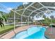 Inviting screened pool area with ample space for relaxation at 403 13Th Sw St, Ruskin, FL 33570