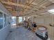 Large workshop with workbench and storage at 1422 Bayshore Rd, Ruskin, FL 33570