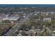 Wide aerial view of neighborhood and roads at 1008 Highgrove Ct, Valrico, FL 33596
