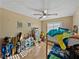 bedroom with bunk beds and storage at 1008 Highgrove Ct, Valrico, FL 33596