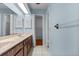 Bright bathroom with double sinks and built-in storage at 1813 Laurel Oak Dr, Valrico, FL 33596