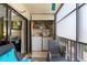 Enclosed patio with washer and dryer, plus extra storage at 3055 Casa Del Sol Cir # 208, Clearwater, FL 33761