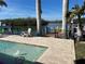 Inviting pool with patio and waterfront view at 1371 Sea Gull S Dr, St Petersburg, FL 33707